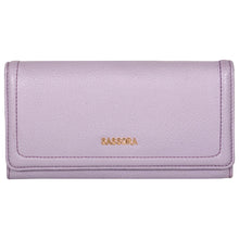 Load image into Gallery viewer, Sassora Genuine Leather RFID Large Lilac Women&#39;s Purse
