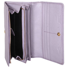 Load image into Gallery viewer, Sassora Genuine Leather RFID Large Lilac Women&#39;s Purse
