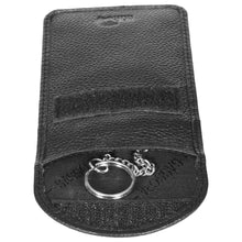 Load image into Gallery viewer, Sassora Genuine Leather Black Car Key Pouch for Men &amp; Women