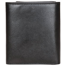 Load image into Gallery viewer, Sassora Genuine Leather Medium Size Black Men&#39;s RFID Notecase