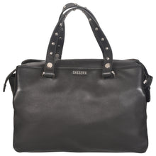 Load image into Gallery viewer, Sassora Genuine Soft Leather Women Black Handbag For Everyday Use