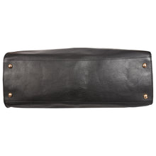 Load image into Gallery viewer, Sassora Genuine Premium Leather Women Black Hobo Shape Handbag
