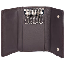 Load image into Gallery viewer, Sassora Genuine Leather Unisex 6 Keyholder Key Pouch