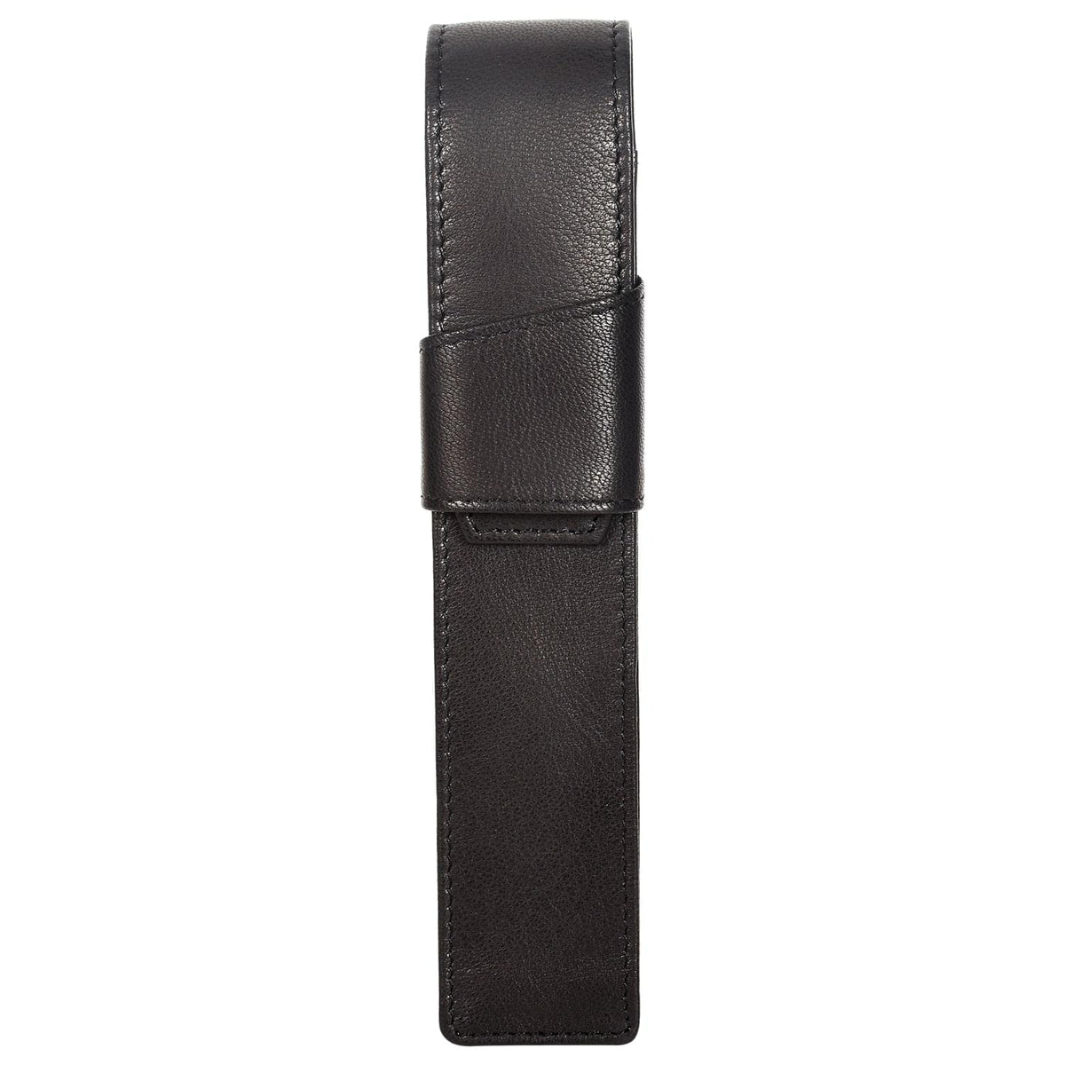 Sassora Genuine Leather Black Fountain Pen Holder Case (Set of 1)