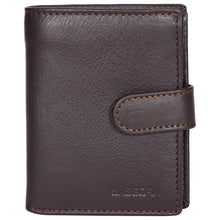 Load image into Gallery viewer, Sassora Genuine Leather Small Brown Notecase
