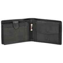 Load image into Gallery viewer, Sassora Genuine Leather Medium Black RFID Men Wallet (7 Card Slots)