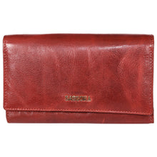 Load image into Gallery viewer, Sassora  Women Casual, Ethnic, Travel, Trendy Red Genuine Leather RFID Wallet

