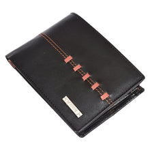 Load image into Gallery viewer, Sassora Pure Genuine Leather Large RFID Black Tan Men&#39;s Wallet