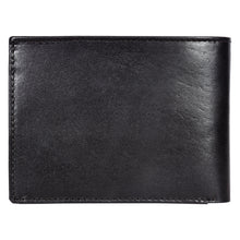Load image into Gallery viewer, Sassora Genuine Leather Large RFID Black Tan Men&#39;s Bi-Fold Wallet