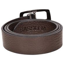 Load image into Gallery viewer, Sassora High Quality Genuine Leather Men Brown Reversible Belt