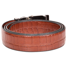 Load image into Gallery viewer, Sassora Genuine Leather Men Tan Reversible Buckle Belt