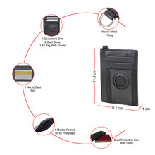 Load image into Gallery viewer, Sassora Genuine Leather AirTag Holder Wallet
