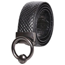 Load image into Gallery viewer, Sassora Premium Leather Women Reversible Round Shape Buckle Belt
