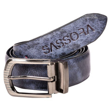 Load image into Gallery viewer, Sassora Premium Leather Reversible Detachable Buckle Men&#39;s Belt
