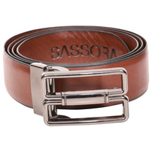 Load image into Gallery viewer, Sassora Premium Leather Reversible Detachable Buckle Belt For Men
