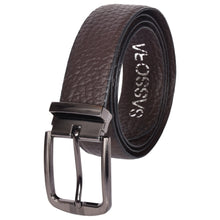 Load image into Gallery viewer, Sassora Premium Leather Reversible Detachable Buckle Men&#39;s Belt
