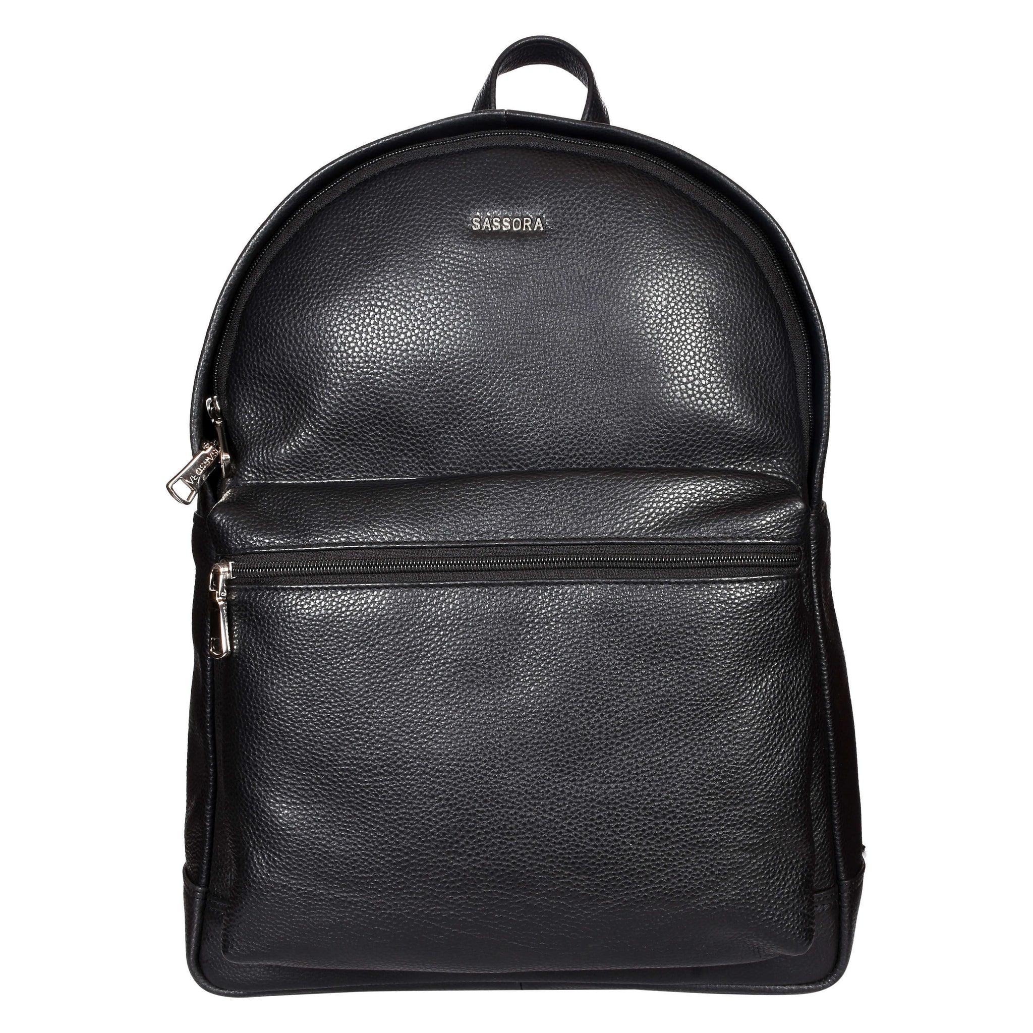 Sassora Men's Genuine Leather Backpack – Premium Travel & Office Bag