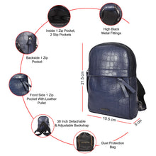 Load image into Gallery viewer, Sassora Genuine Leather Small Women Stylish Trendy Backpack
