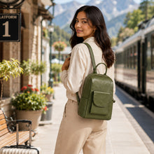 Load image into Gallery viewer, Sassora Genuine Leather Functional Backpack For Women's