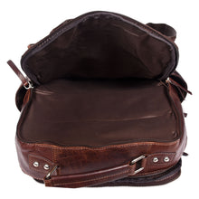 Load image into Gallery viewer, Sassora Premium Genuine Leather Multi-Pocket Travel Backpack For Men's