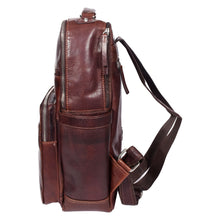 Load image into Gallery viewer, Sassora Premium Genuine Leather Multi-Pocket Travel Backpack For Men's