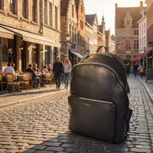 Load image into Gallery viewer, Sassora Premium Genuine Leather Executive Travel Laptop Backpack For Men's
