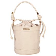 Load image into Gallery viewer, Sassora Premium Leather Stylish Small Women Bucket Bag
