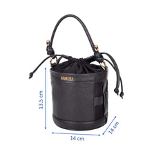 Load image into Gallery viewer, Sassora Premium Leather Stylish Small Women Bucket Bag
