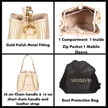 Load image into Gallery viewer, Sassora Premium Leather Stylish Ladies Bucket Bag
