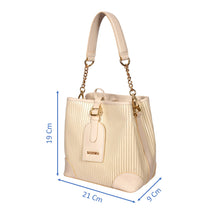 Load image into Gallery viewer, Sassora Premium Leather Stylish Ladies Bucket Bag
