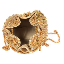 Load image into Gallery viewer, Sassora Stone &amp; Beads Embellished Party Bucket Bag