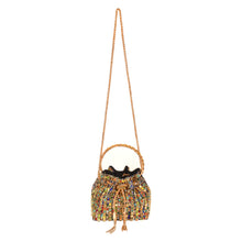 Load image into Gallery viewer, SASSORA Embellished Multicolor Bucket Bag for Women Party &amp; Festive Handbag