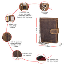 Load image into Gallery viewer, Sassora Genuine Leather RFID Blocking Wallet for Men