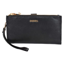 Load image into Gallery viewer, Sassora Genuine Leather RFID Regular Clutch For Girls
