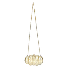 Load image into Gallery viewer, Sassora Pearl Cloud Fluted Acrylic Clutch for Women's with Detachable Gold Chain