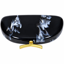 Load image into Gallery viewer, Sassora Marble Print Acrylic Frame Clutch Bag with Detachable Chain Strap