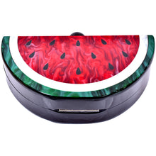Load image into Gallery viewer, Sassora Watermelon Slice Acrylic Frame Clutch with Detachable Chain