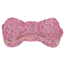 Load image into Gallery viewer, Sassora Crystal Rhinestone Bow Frame Clutch for Women with Detachable Chain Strap