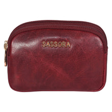 Load image into Gallery viewer, Sassora Premium Leather Women&#39;s Handy Coin Pouch
