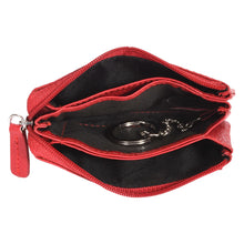 Load image into Gallery viewer, Sassora Genuine Leather Women Coin Pouch With Key Chain
