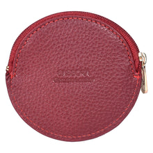 Load image into Gallery viewer, Sassora Celest Women’s Genuine Leather Coin Pouch with Zipper Closure