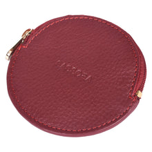 Load image into Gallery viewer, Sassora Celest Women’s Genuine Leather Coin Pouch with Zipper Closure
