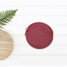 Load image into Gallery viewer, Sassora Celest Women’s Genuine Leather Coin Pouch with Zipper Closure