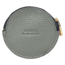 Load image into Gallery viewer, Sassora Genuine Leather Coin Pouch with Zipper Closure