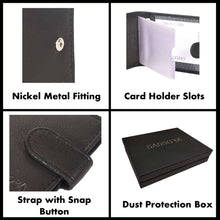 Load image into Gallery viewer, Sassora Casual, Formal Black Genuine Leather RFID Business Card Holder
