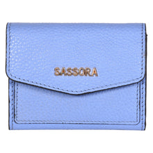 Load image into Gallery viewer, Sassora Genuine Leather Purple Card Holder For Girls
