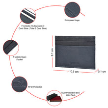 Load image into Gallery viewer, Sassora Genuine Leather Slimmest RFID Pocket Friendly Card Holder
