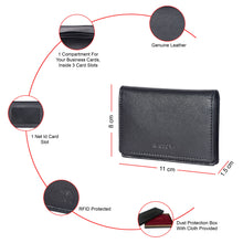 Load image into Gallery viewer, Sassora Genuine Leather RFID Protected Business Card Holder