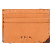 Load image into Gallery viewer, Sassora Premium Leather Unisex Magic Card Wallet
