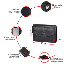 Load image into Gallery viewer, Sassora Premium Leather Unisex RFID Card Mechanism Holder Pop-up Card Holder
